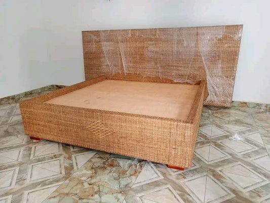 Rattan / Wooden Bed