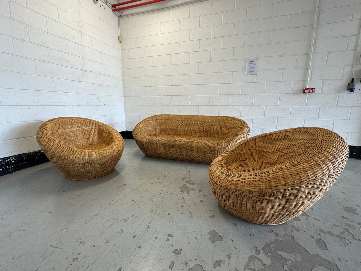 Pod Rattan Sofa Set